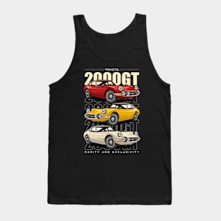 Toyota 2000GT Retro Car Tank Top